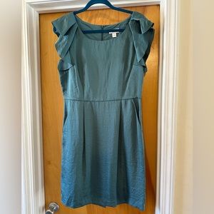 Satin midi dress with pockets size 10